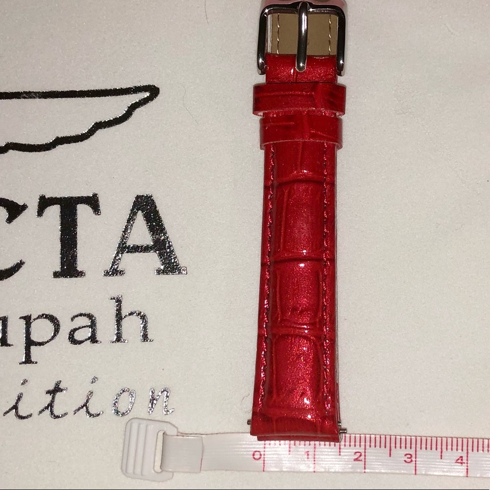 Invicta Baby Lupah 16mm watch band in iridescent red.